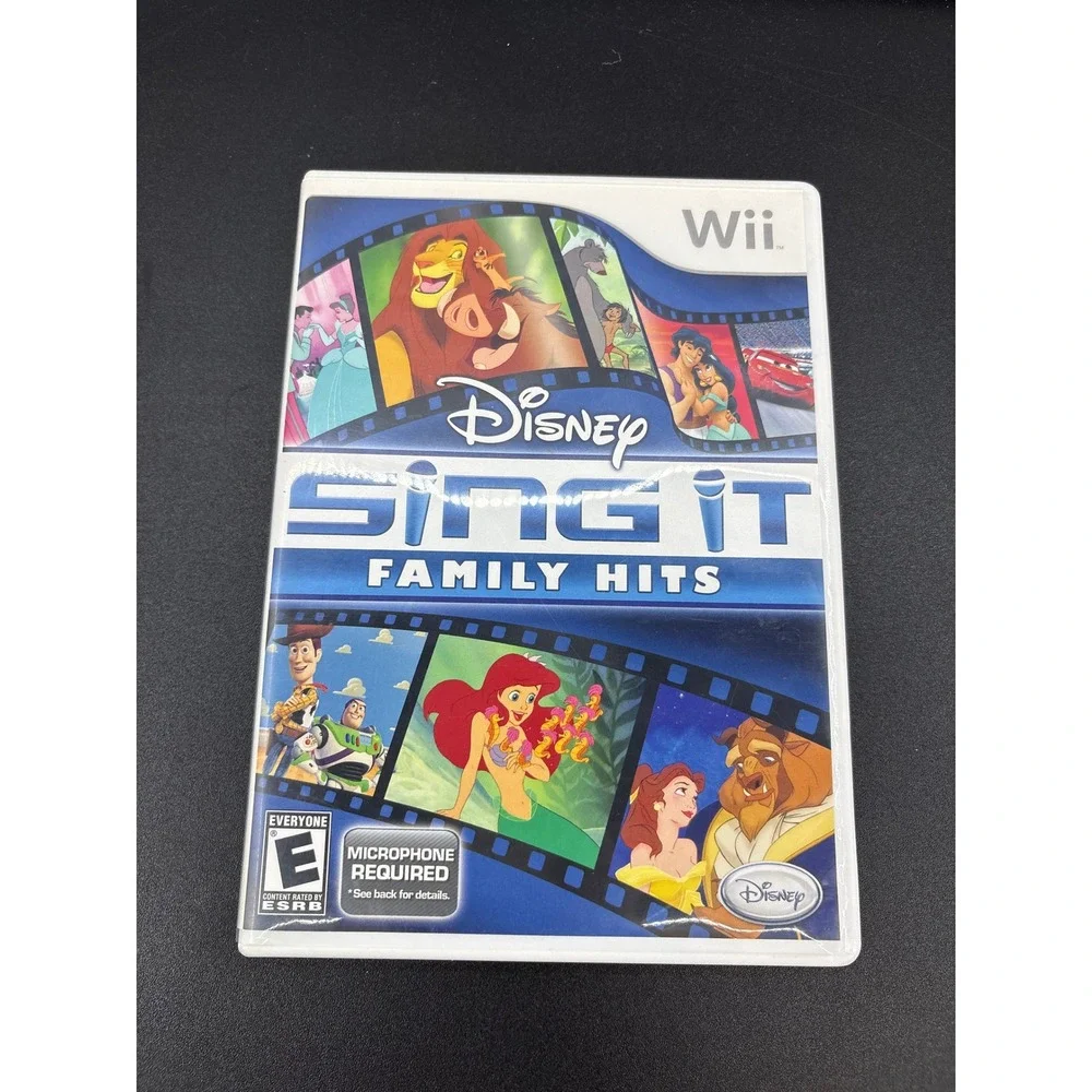 Disney Sing It Family Hits Nintendo Wii Game RVL P SDFE 2010 Video Game